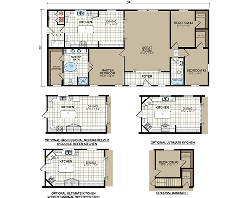 Dutch Modular DM 6407 - Floorplan - TimberLake Homes