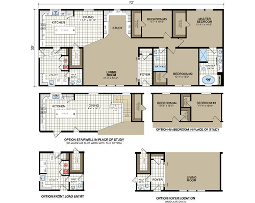 Dutch Modular DM 7201 - Floorplan - TimberLake Homes